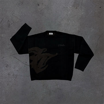 Ac knit sweater black